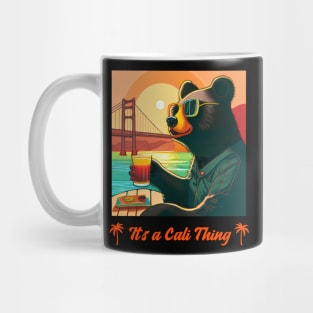 Its a Cali Thing Black Bear Chillin in California Sun Mug